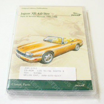 Jaguar XJS 1991-1996 4.0L parts & service manual CD-ROM.