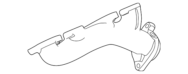 Manifold-Exhaust - Discontinued (Jaguar OEM) AJ812275OEM