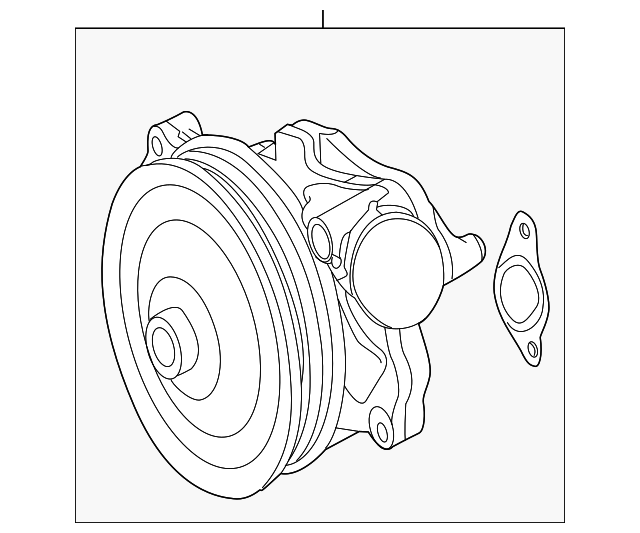 Pump-Water (Jaguar OEM) AJ813909OEM