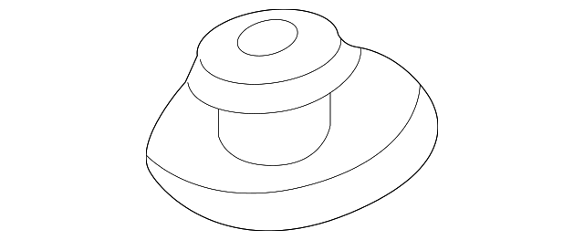 Spacer-Windscree (Jaguar OEM) BDC6954OEM