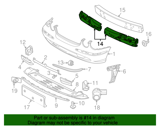 Foam Insert Bumper C2C1602