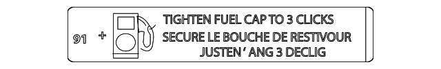 Label-Fuel (Jaguar OEM) C2C18300OEM