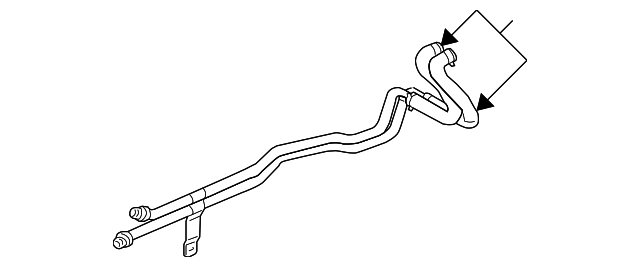Hose Heater Left Hand Drive Rear C2C22214