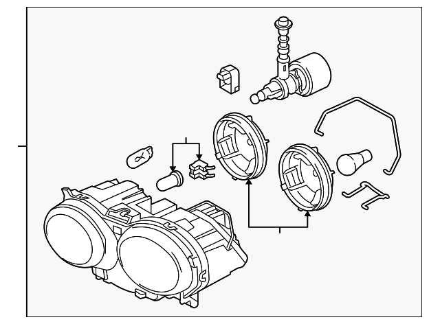 Headlamp (Jaguar OEM) C2C22626OEM