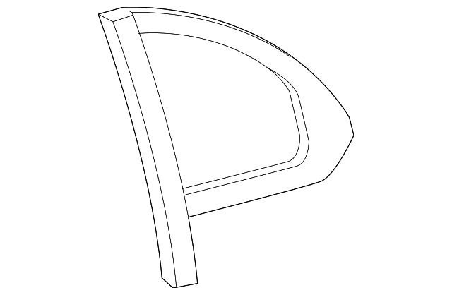 Glass-Quarter (Jaguar OEM) C2C22842OEM