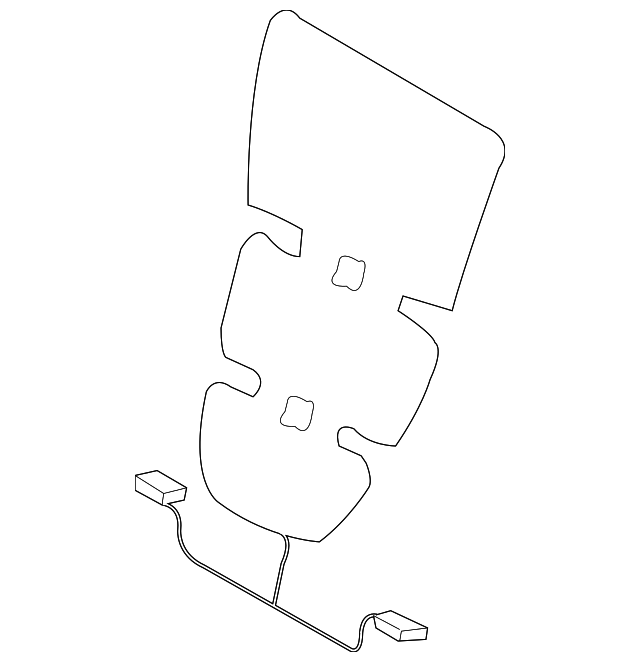 Heater-Seat Squa (Jaguar OEM) C2C24394OEM