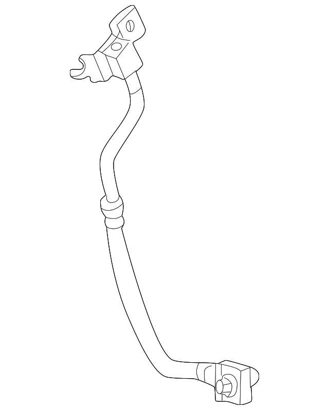 Brake Hose Left Rear (Jaguar OEM) C2C3559OEM