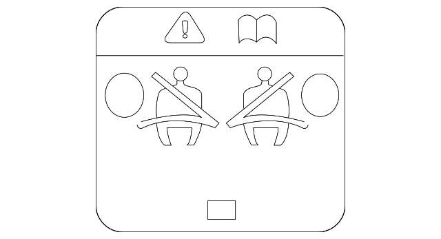 Label-Airbag (Jaguar OEM) C2C40095OEM