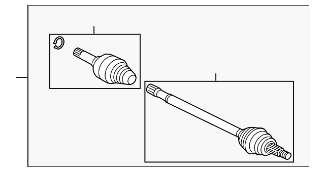 Halfshaft (Jaguar OEM) C2C40999OEM
