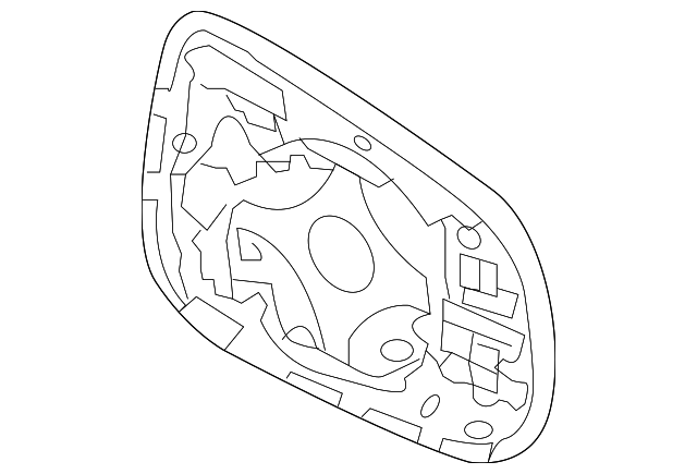 Glass-Door Mirro (Jaguar OEM) C2D42126OEM
