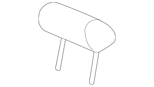 Headrest (Jaguar OEM) C2D4859YEXOEM