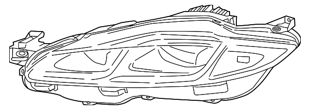 Headlamp (Jaguar OEM) C2D48958OEM