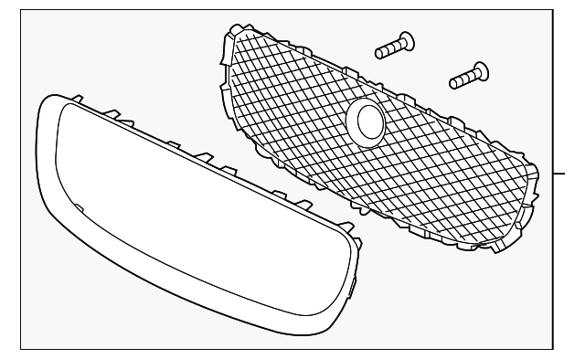 Grille-Radiator (Jaguar OEM) C2D49957OEM