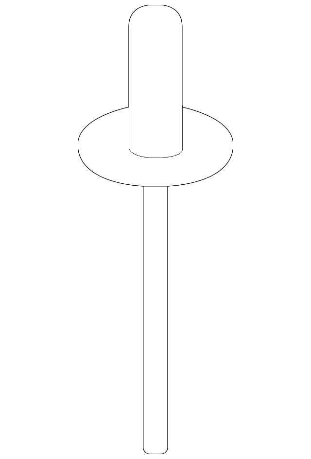 Rivet (Jaguar OEM) C2D7715OEM