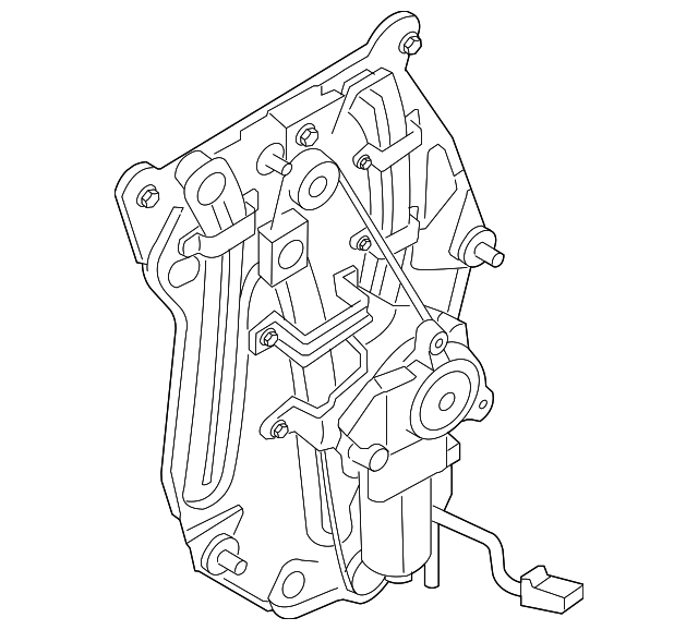 Regulator & Motor Left Hand Rear Quater Glass C2N3914R