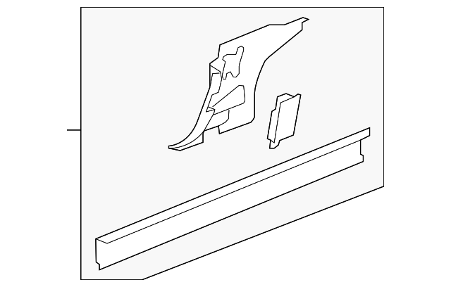 Panel-Sill (Jaguar OEM) C2P12586OEM