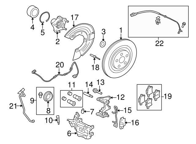 Nut (Jaguar OEM) C2P12731OEM