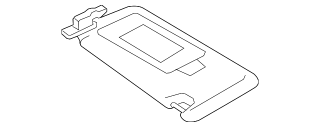Sunvisor (Jaguar OEM) C2P16107AMNOEM