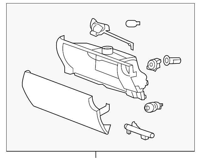 Bin-Glovebox Doo (Jaguar OEM) C2P16745AMTOEM