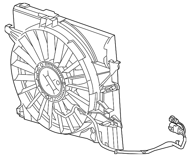 Fan & Cowl (Jaguar OEM) C2P16825OEM