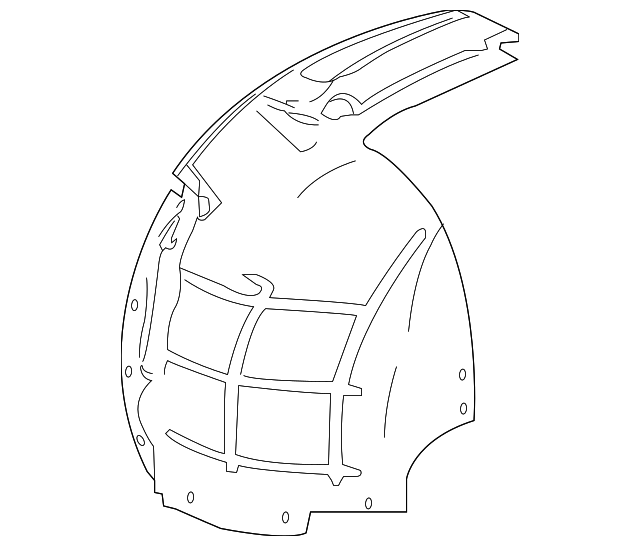 Liner-Wheelarch (Jaguar OEM) C2P21374OEM