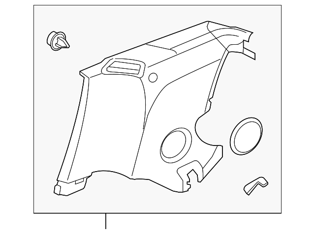 Casing-Quarter (Jaguar OEM) C2P22244YTMOEM