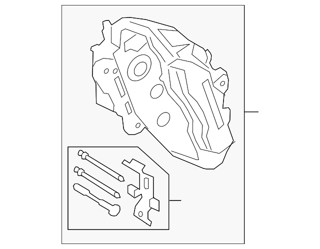 Housing-Caliper (Jaguar OEM) C2P25755OEM