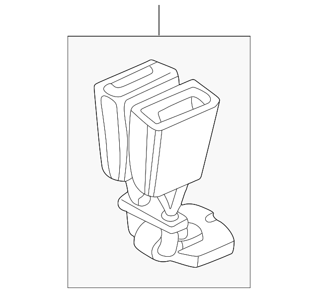 Buckle-Twin Seat (Jaguar OEM) HJE7090ACAGDOEM