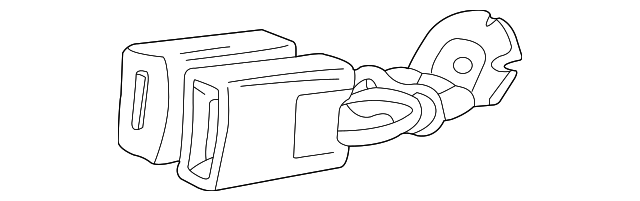 Buckle-Seatbelt (Jaguar OEM) HNC7090ADAEKOEM