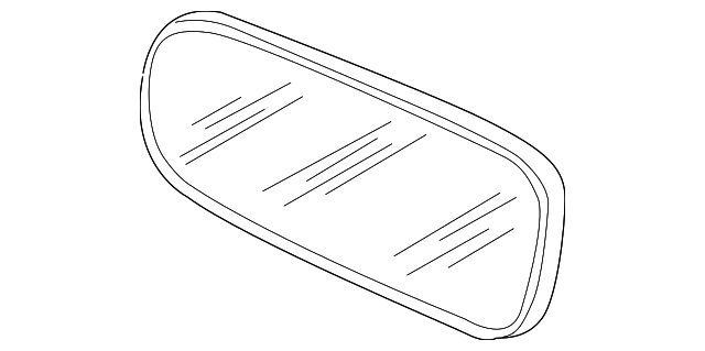 Glass-Mirror (Jaguar OEM) HND3075AAOEM