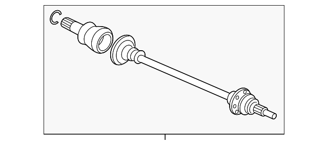 Halfshaft (Jaguar OEM) J9C1356OEM