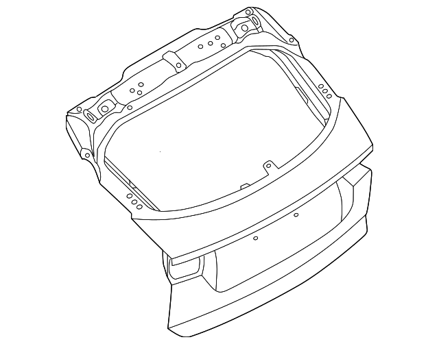 Panel-Tailgate (Jaguar OEM) (Jaguar OEM) J9C2663OEM