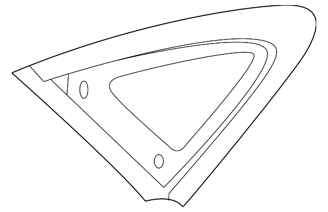 Glass-Quarter (Jaguar OEM) J9C4776OEM