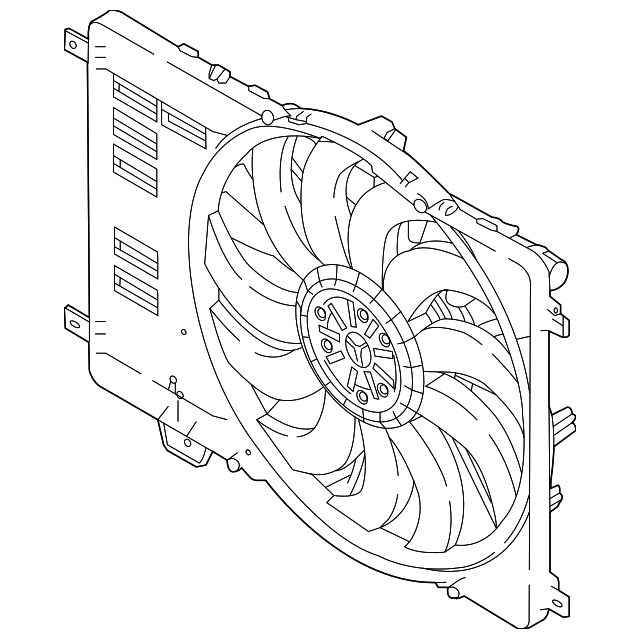 Fan & Cowl (Jaguar OEM) J9C7010OEM