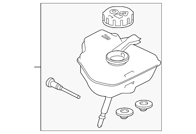 Reservoir-Brke F (Jaguar OEM) J9C7473OEM