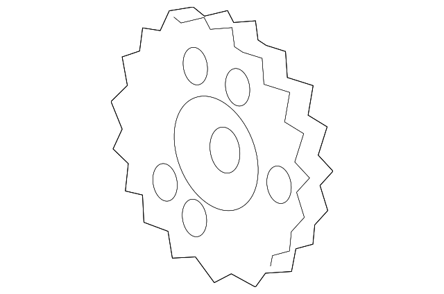 Sprocket-Oil Pum (Jaguar OEM) JDE36468OEM