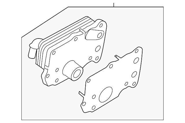 Cooler-Oil (Jaguar OEM) JDE38250OEM