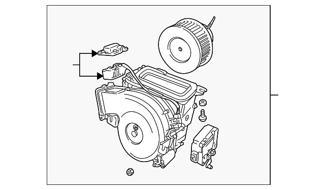 Blower-Heater (Jaguar OEM) MJA6520AAOEM
