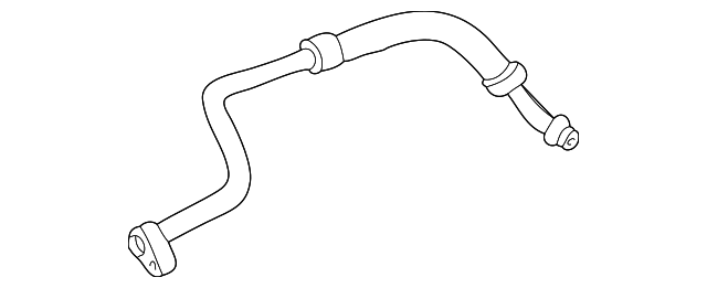 Hose-Oil Cooler (Jaguar OEM) MJA7460ACOEM