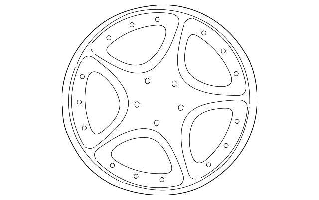 Jaguar Wheel-Road-Alloy - Discontinued MJC6156BBOEM