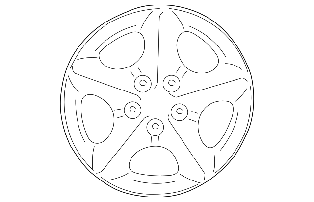 Jaguar Wheel-Road-Alloy MXD6154BCOEM