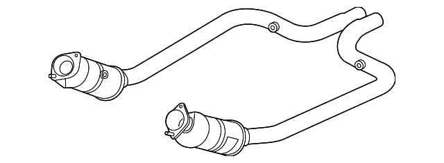 Catalt&Dnppe-Exh (Jaguar OEM) T2H1366OEM