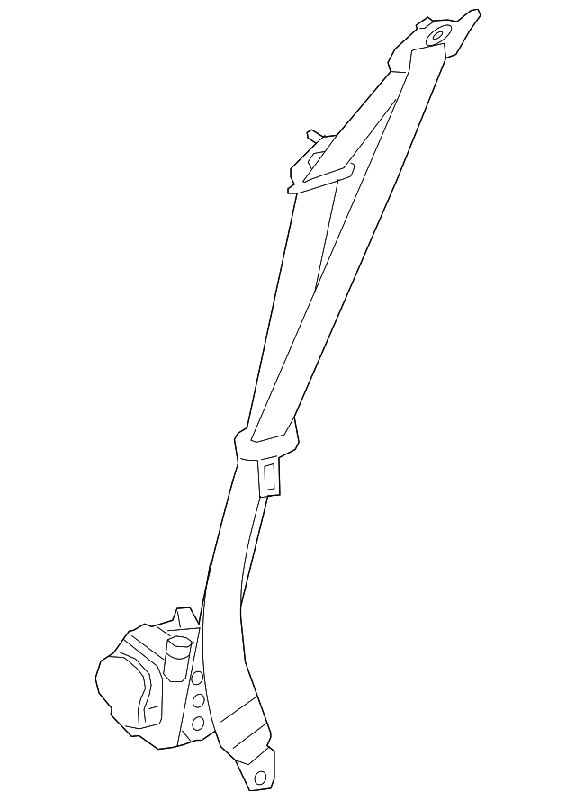 Seatbelt (Jaguar OEM) T2H16151AAMOEM