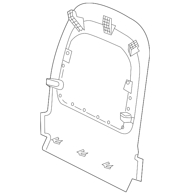 Backcover-Squab (Jaguar OEM) T2H16222LKPOEM