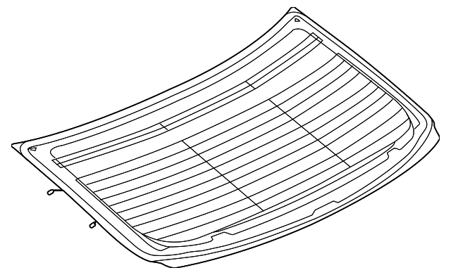 Glass-Backlight (Jaguar OEM) T2H19183OEM