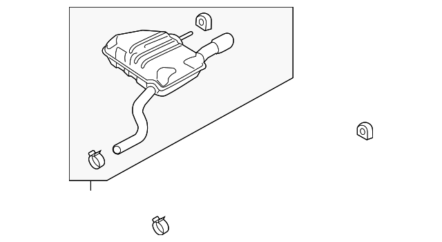 Silencer-Exh Rr (Jaguar OEM) T2H19902OEM
