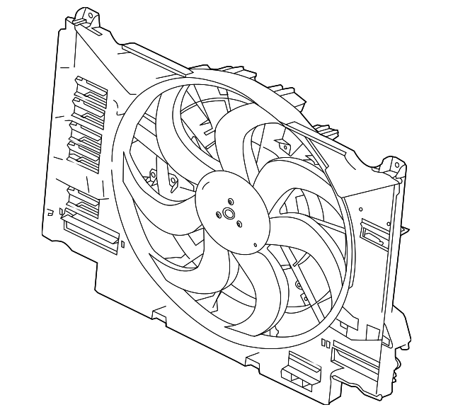 Fan & Cowl (Jaguar OEM) T2H20466OEM