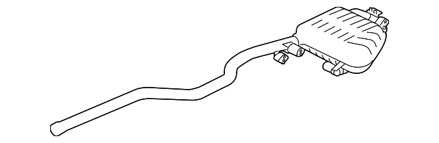 Silencer-Exh Rr (Jaguar OEM) T2H24897OEM