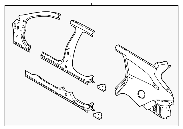 Bodyside (Jaguar OEM) T2H30233OEM