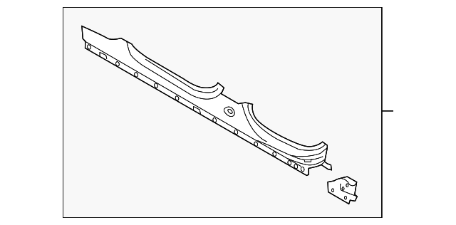 Panel-Sill (Jaguar OEM) T2H30242OEM